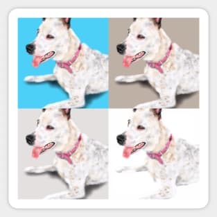 Smiling Pit Bull Pooch Sticker